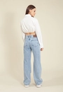 Camisa Cropped Tricoline Abertura Frente