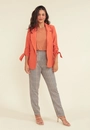 Blazer Alfaiataria Crepe Puxador Punhos Manga 7/8