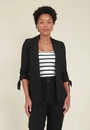 Blazer Alfaiataria Crepe Puxador Punhos Manga 7/8