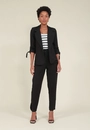 Blazer Alfaiataria Crepe Puxador Punhos Manga 7/8