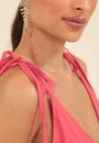 Vestido Curto Em Viscose Com Alça De Amarra