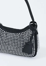 Bolsa Pu Baguete Strass