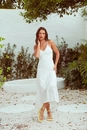 Vestido Midi Lasie Alca Abertura Costa