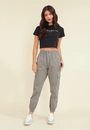 Calça Sarja Jogger Bolso Cargo