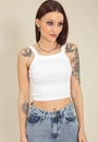 Blusa Cropped Poliamida Sem Costura Alça