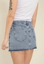 Saia Jeans Curta Cintura Média