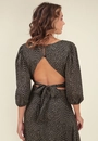Blusa Cropped Manga 7/8 Viscose Estampada Animal Print