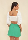 Short Saia Alfaiataria Com Bolso Cargo