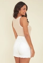 Short Sarja Barra Desfiada