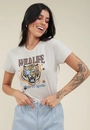 Blusa Cropped Em Cotton Manga Curta Wild Life