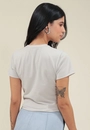 Blusa Cropped Em Cotton Manga Curta Wild Life