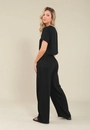 Calça Viscose Twill Wide Leg Prega
