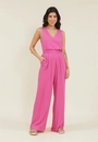 Calça Viscose Twill Wide Leg Prega