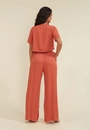 Calça Viscose Twill Wide Leg Prega