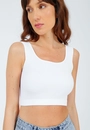 Cropped Poliamida Sem Costura