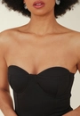 Vestido Malha Tomara Que Caia Com Recorte No Busto