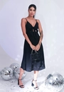 Vestido Crepe Alça Nó Busto