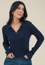 Blusa Tricô Gola Polo