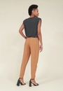 Calça Crepe Prega Bolso Faca
