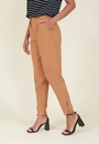 Calça Crepe Prega Bolso Faca