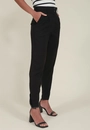 Calça Crepe Prega Bolso Faca