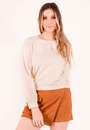 Blusa Tricô Apliques
