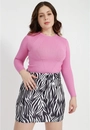 Blusa Tricô Manga Longa Canelada