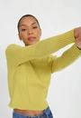 Blusa Tricô Manga Longa Canelada