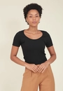 Blusa Poliamida Sem Costura Manga Curta