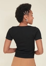 Blusa Poliamida Sem Costura Manga Curta