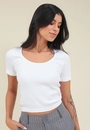 Blusa Poliamida Sem Costura Manga Curta