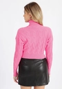 Blusa Tricô Trança Gola Alta