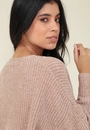 Blusa Tricô Chenile Manga Longa Bufante