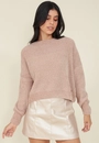 Blusa Tricô Chenile Manga Longa Bufante
