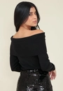 Blusa Tricô Ombro a Ombro