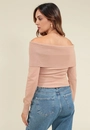 Blusa Tricô Ombro a Ombro
