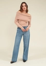 Blusa Tricô Ombro a Ombro