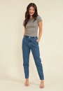 Calça Sarja Clochard Cintura Alta