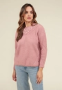 Blusa Tricô Oversized Manga Longa Com Pérolas E Cristal