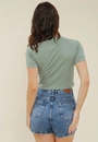 Short Saia Jeans Azul