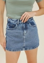 Short Saia Jeans Azul