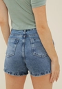 Short Saia Jeans Azul