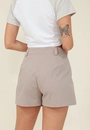 Short Saia Em Alfaiataria Sarja Com Bolso Frontal