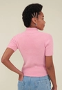 Blusa Tricô Pelinho Gola Alta