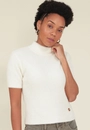 Blusa Tricô Pelinho Gola Alta