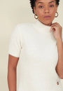 Blusa Tricô Pelinho Gola Alta
