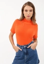 Blusa Tricô Pelinho Gola Alta