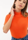 Blusa Tricô Pelinho Gola Alta