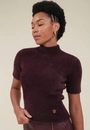 Blusa Tricô Pelinho Gola Alta