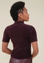 Blusa Tricô Pelinho Gola Alta